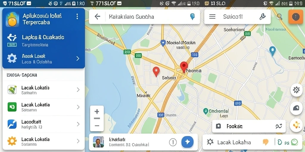 Tampilan antarmuka 171SLOT dengan fungsi Lacak Lokasi yang intuitif.