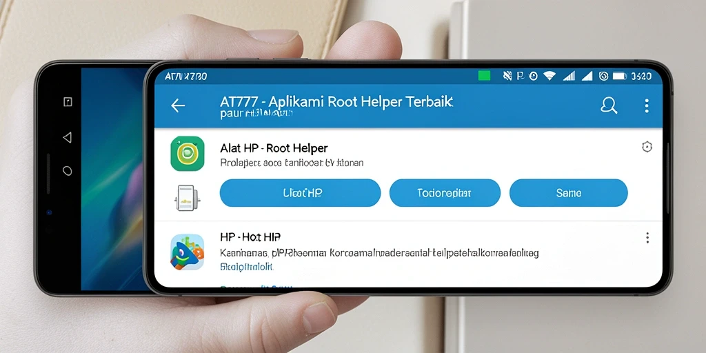 Tampilan antarmuka AT777 yang sederhana dan fungsional.