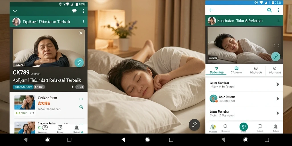 Antarmuka CK789 yang menenangkan bagi pengguna dengan fitur Tidur & Relaksasi.