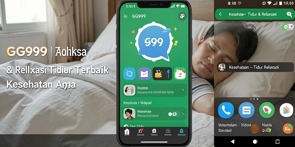 Tampilan utama GG999 dengan berbagai pilihan suara relaksasi.
