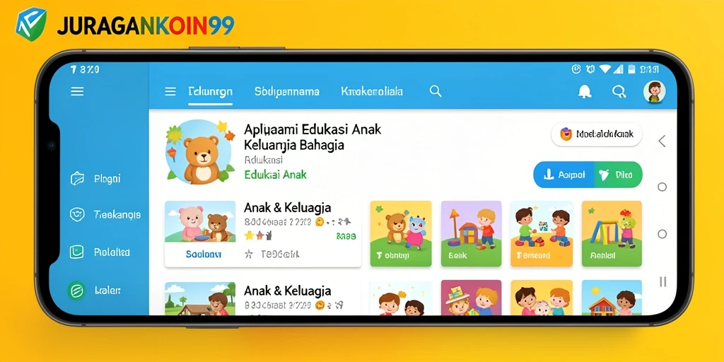 Antarmuka JURAGANKOIN99 yang menarik dan interaktif untuk pembelajaran anak.
