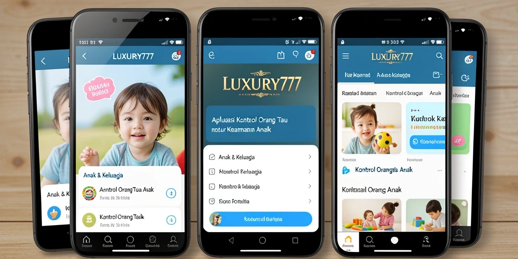 Tampilan antarmuka LUXURY777 yang intuitif untuk kontrol orang tua.