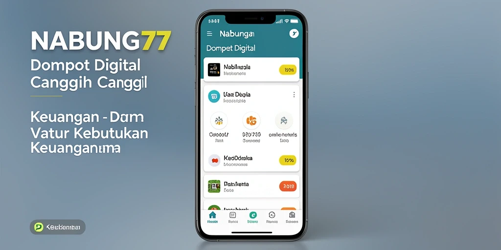 Antarmuka sederhana dan intuitif dari aplikasi NABUNG77.