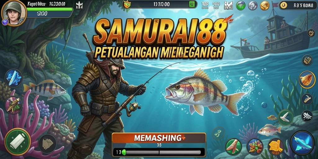 Antarmuka memancing SAMURAI88 yang menarik dan mudah digunakan.