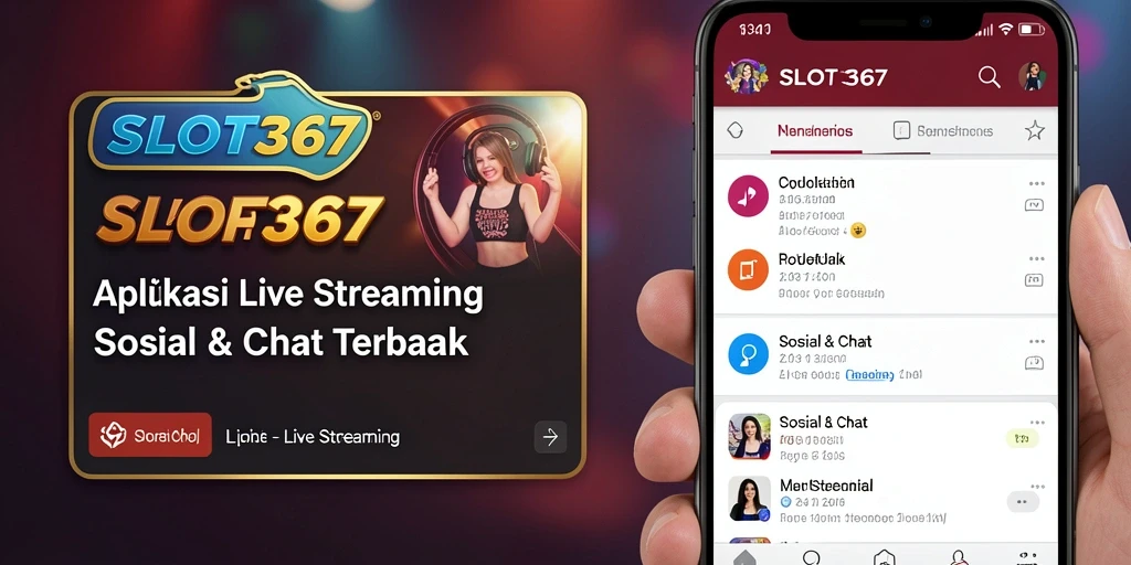 Tampilan antarmuka utama SLOT367 dengan fitur Live Streaming yang menarik.